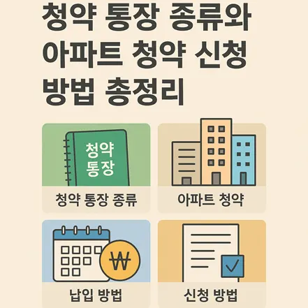 Read more about the article 청약 통장 종류와 아파트 청약 신청 방법 총정리