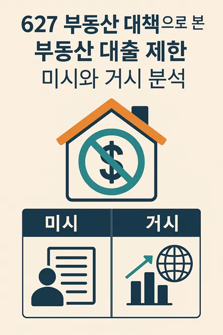 Read more about the article 627 부동산 대책으로 본 부동산 대출 제한의 미시와 거시 분석